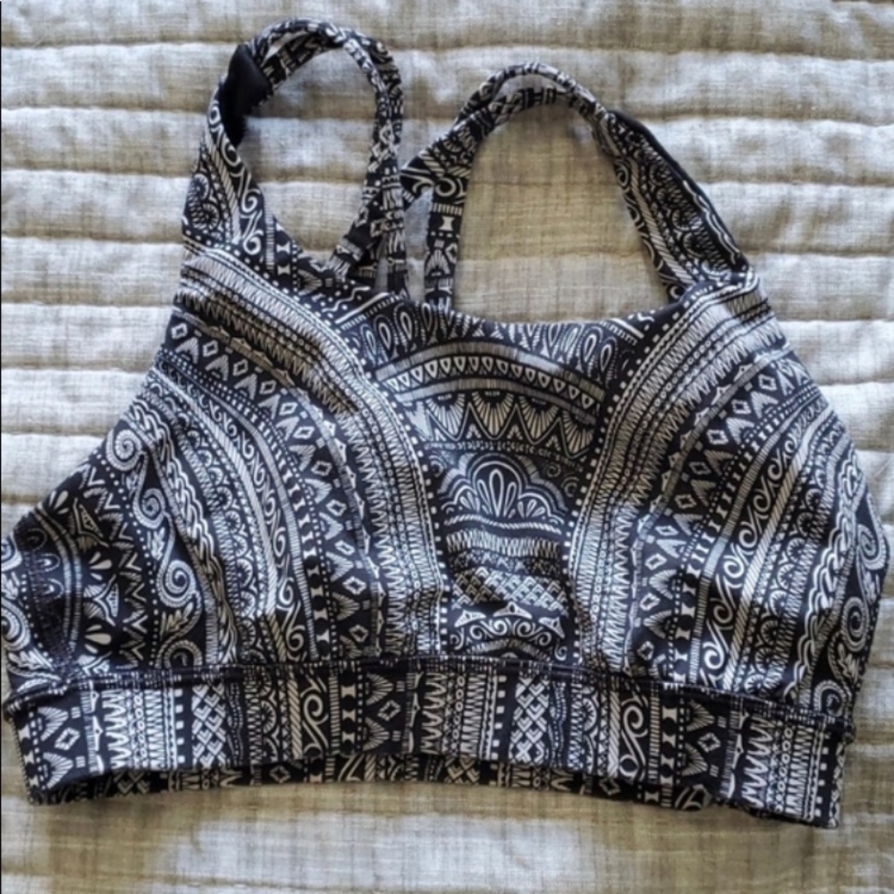 Lululemon tribal print energy bra